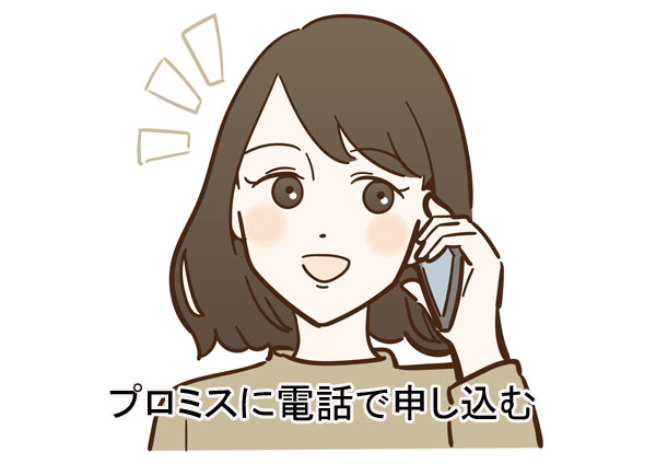 プロミスに電話で申し込む流れ